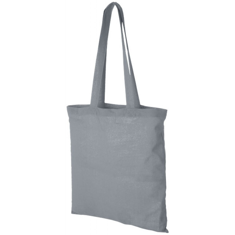 TOMAN bavlnená nákupná taška, sivá