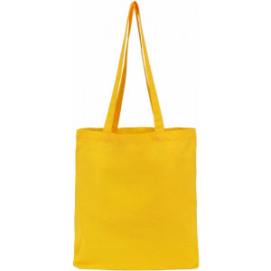 TOMAN bavlnená nákupná taška, žltá
