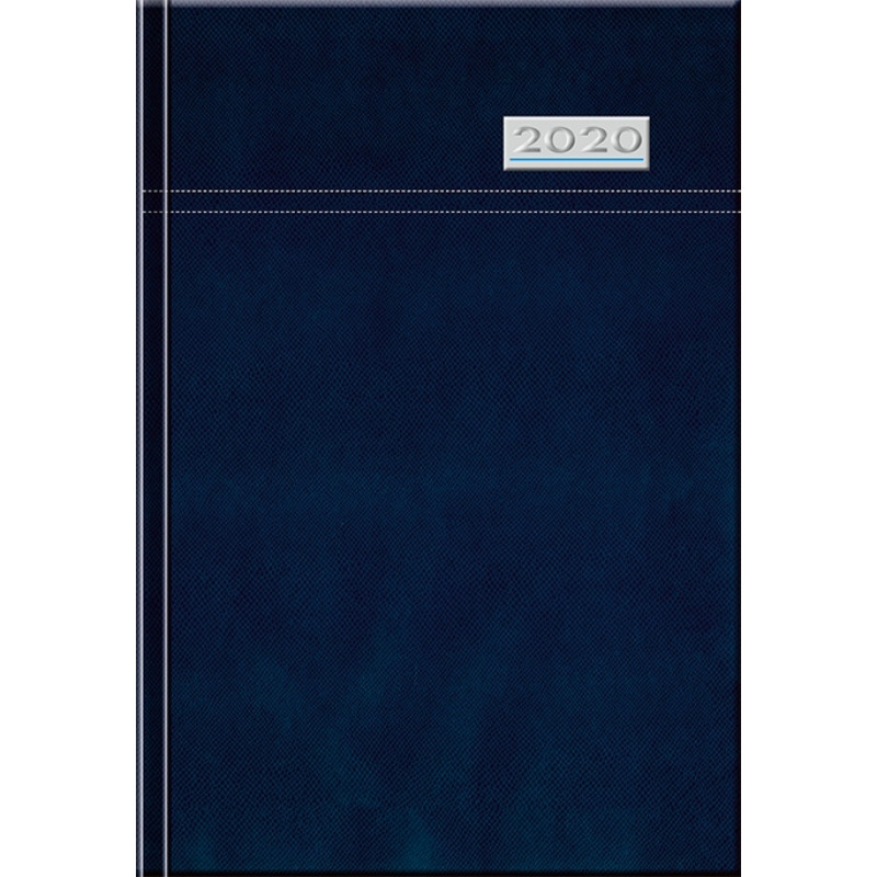 TOSCANA - DENNÝ diár, 14,2 x 20,4 cm, modrá, 2020
