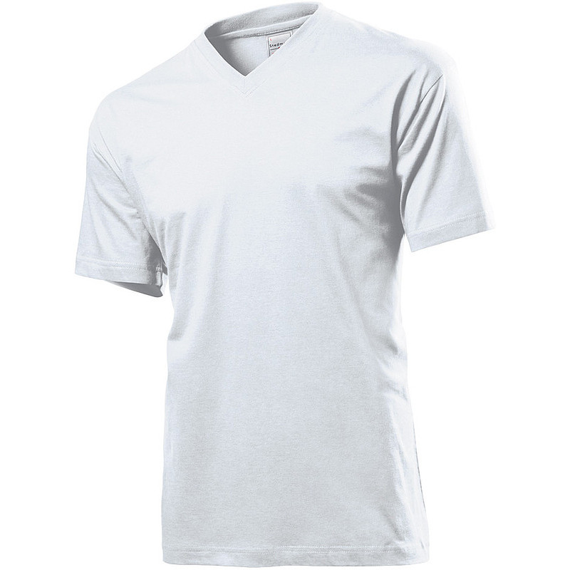 Tričko STEDMAN CLASSIC V-NECK MEN biela XL