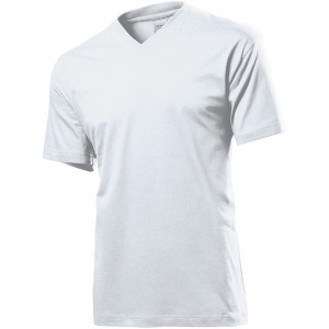 Tričko STEDMAN CLASSIC V-NECK MEN biela XXL