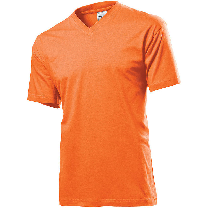 Tričko STEDMAN CLASSIC V-NECK MEN oranžová L