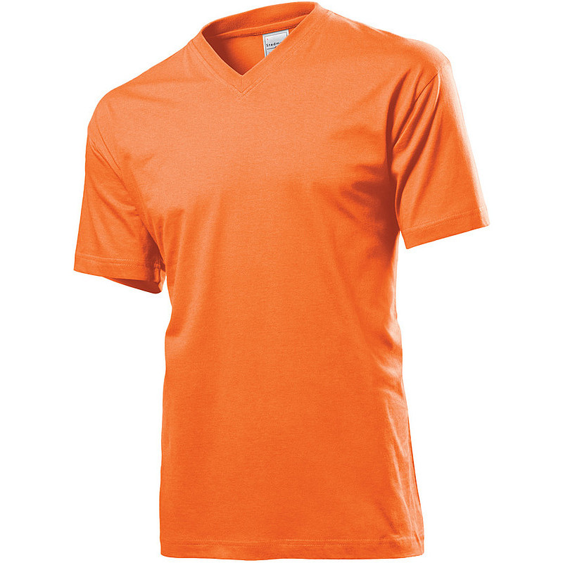 Tričko STEDMAN CLASSIC V-NECK MEN oranžová M