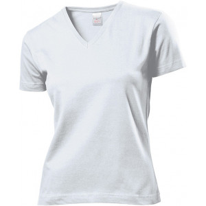 Tričko STEDMAN CLASSIC V-NECK WOMEN biela XL