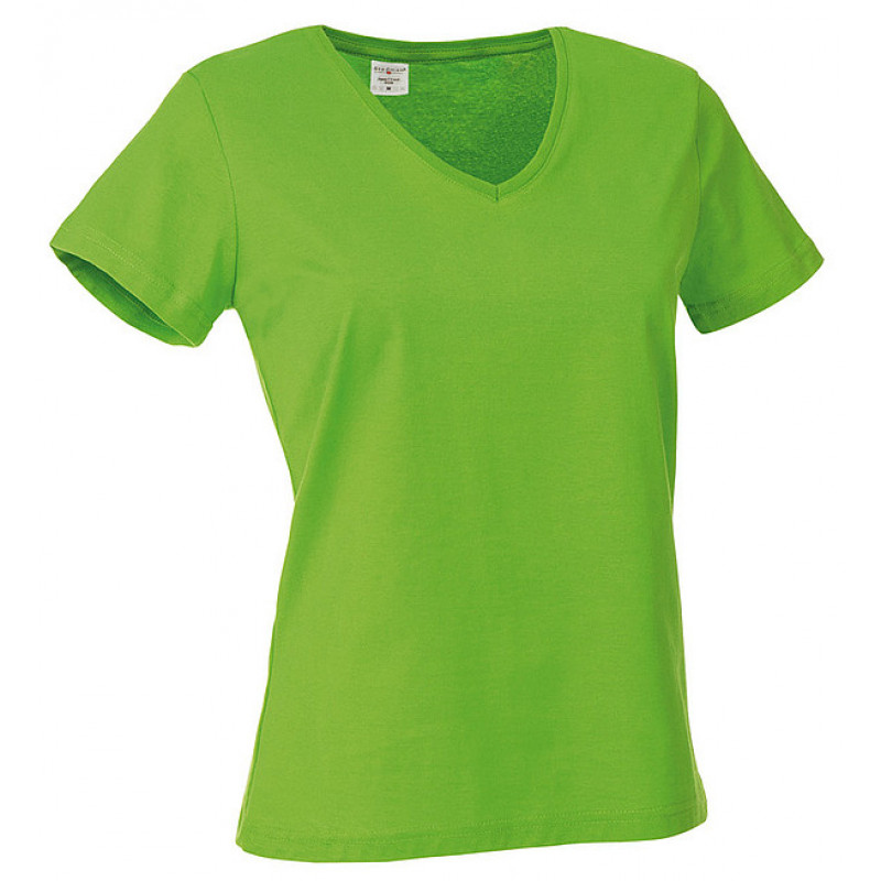 Tričko STEDMAN CLASSIC V-NECK WOMEN jasně zelená XXL