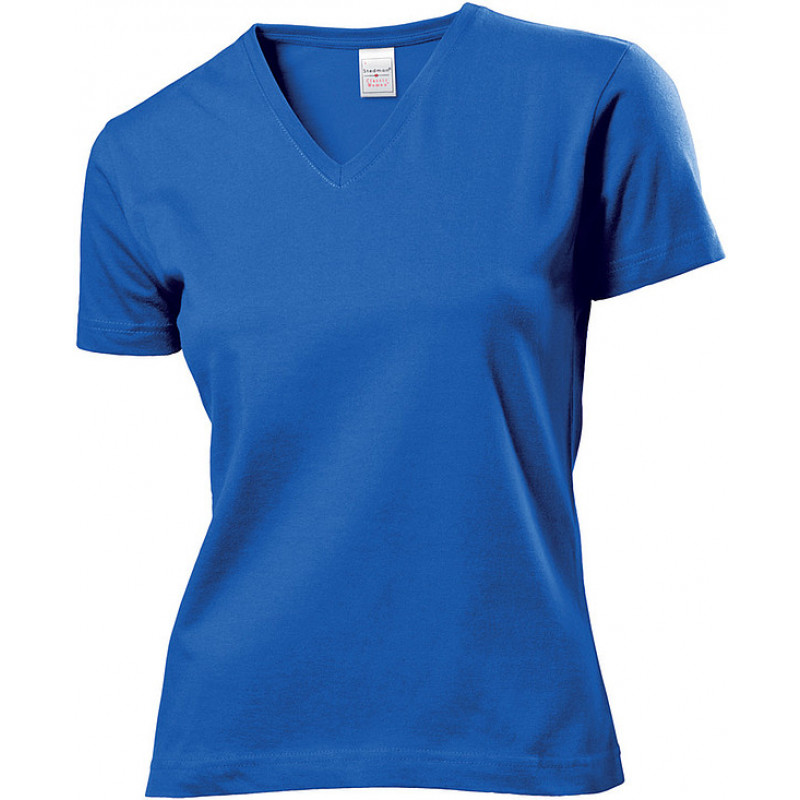 Tričko STEDMAN CLASSIC V-NECK WOMEN kráľovsky modrá L