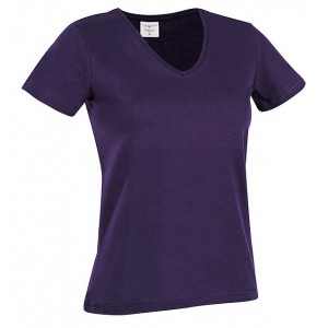 Tričko STEDMAN CLASSIC V-NECK WOMEN tmavo fialová XL