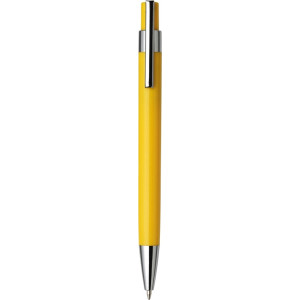 VALTER plastové guličkové pero (čierna n.), žltá