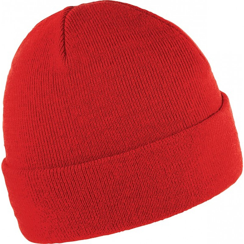 ZOBAR Dvojito pletená zimná čiapka, unisex, červená