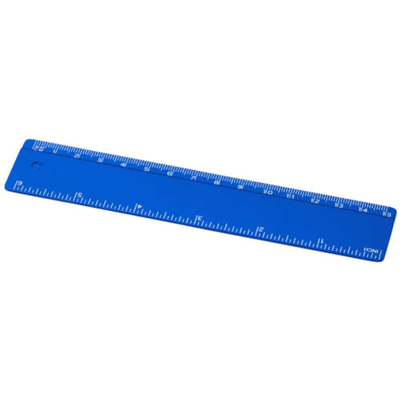 15cm pravítko z recyklovaného plastu, modré