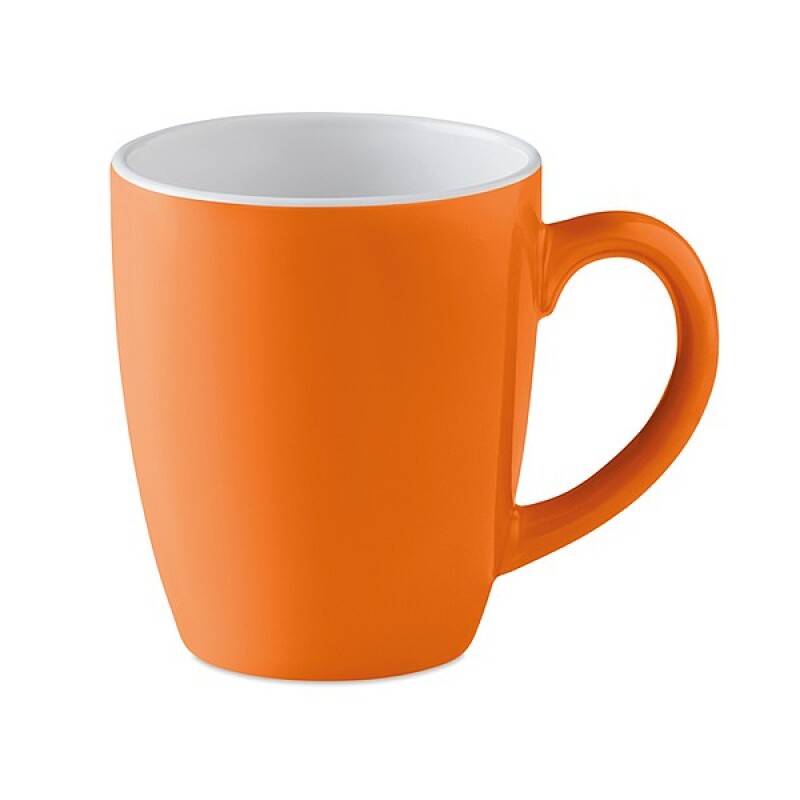 300 ml keramický hrnek v kartonovém dárkovém boxu, oranžový