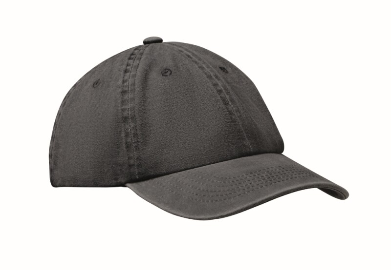 Šestipanelová baseballová kšiltovka 265g, černá