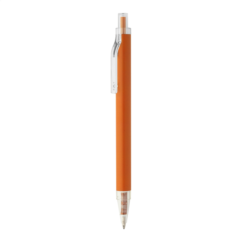 Kuličkové pero z recyklovaného hliníku, oranžová