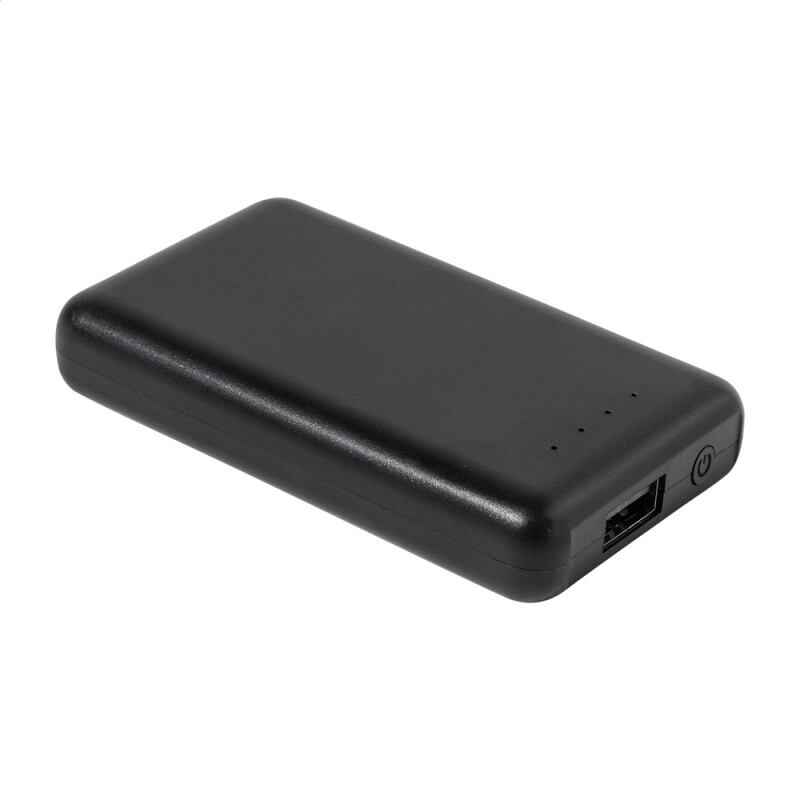 Power banka Rabs z recyklovaného ABS s kapacitou 4000 mAh