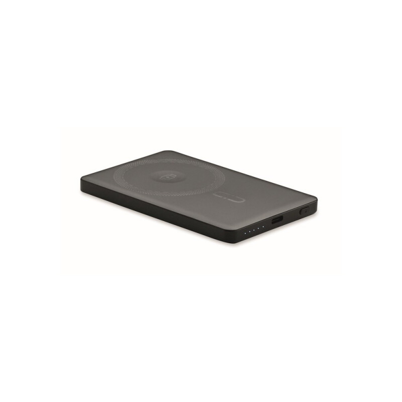 Magnetická bezdrôtová powerbanka 5000 mAh, čierna