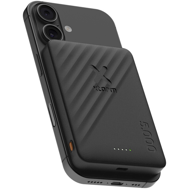 Xtorm Go2 15W Bezdrôtová Powerbanka 5000 mAh, Čierna