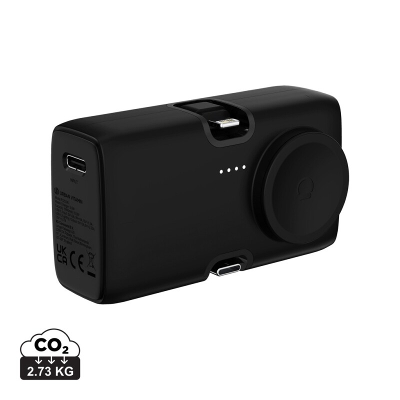 Powerbanka Urban Vitamin 20W PD z RCS plastu, černá