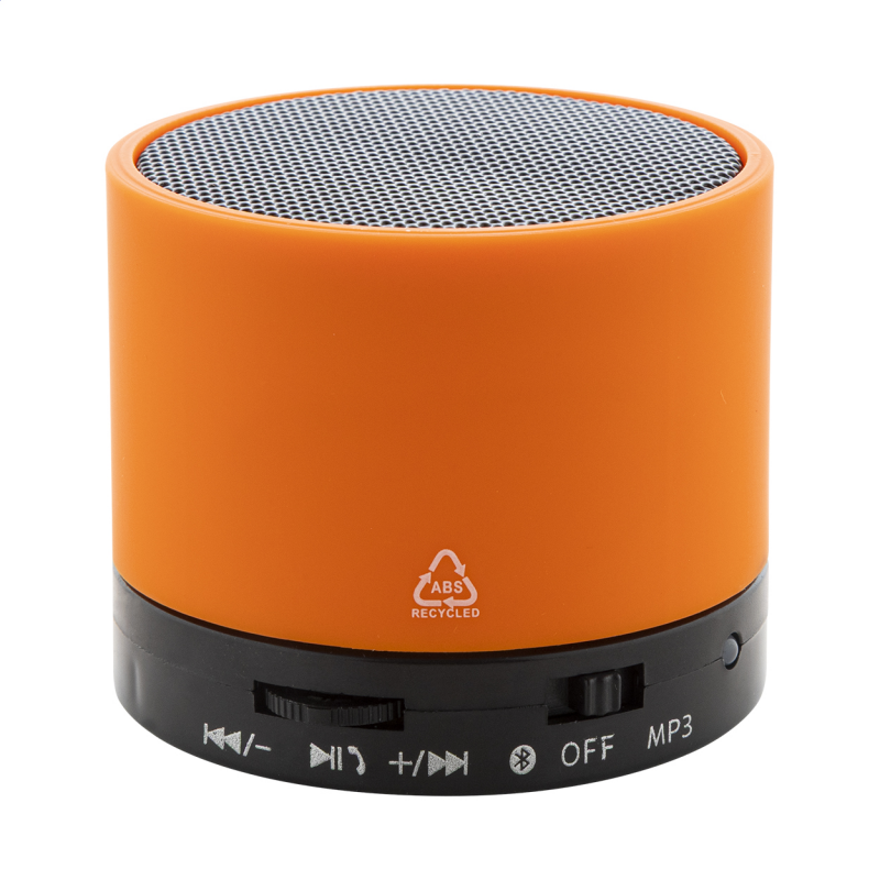 Bezdrátový bluetooth kulatý reproduktor 300mAh, oranžová