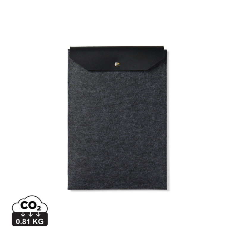 Obal na 14" notebook, recyklovaná plsť, černý