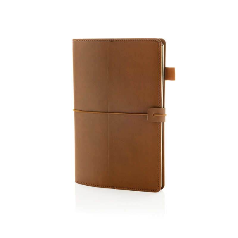 Doplniteľný zápisník Daily Notes Binder 3v1 z PU, hnedý