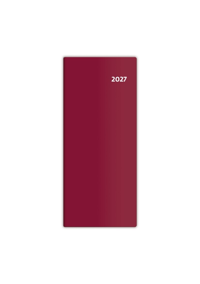 Diář kapesní - Torino měsíční - bordó 2027