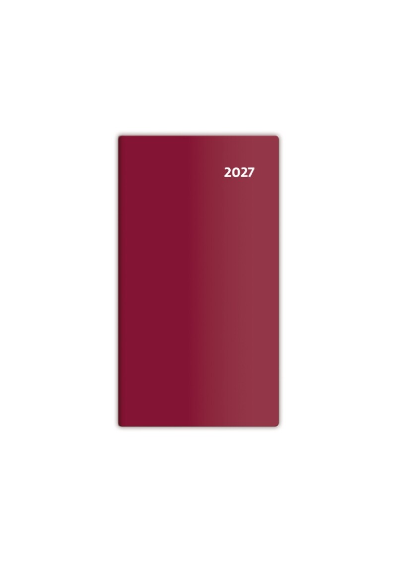 Diář kapesní - Torino čtrnáctidenní - bordó 2027