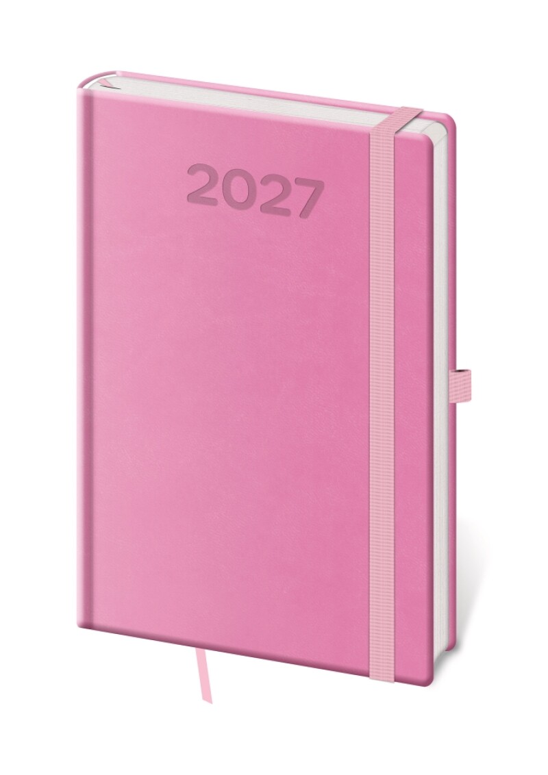Diář týdenní A5 Print Pop - růžová 2027
