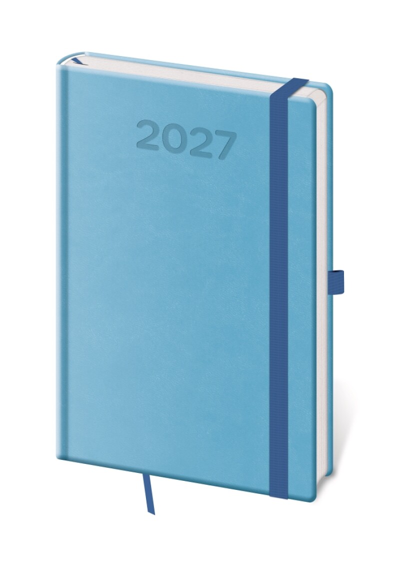 Diář týdenní A5 Print Pop - světle modrá 2027