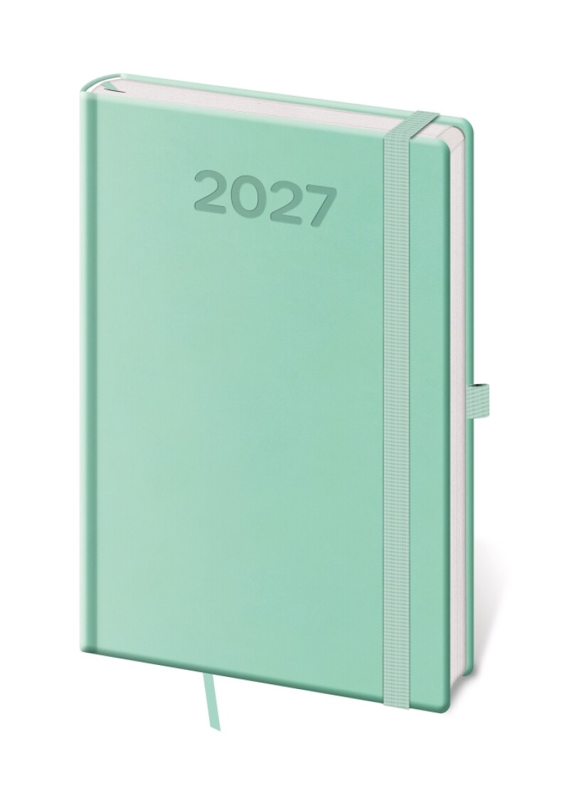 Diář týdenní A5 Print Pop - světle zelená 2027