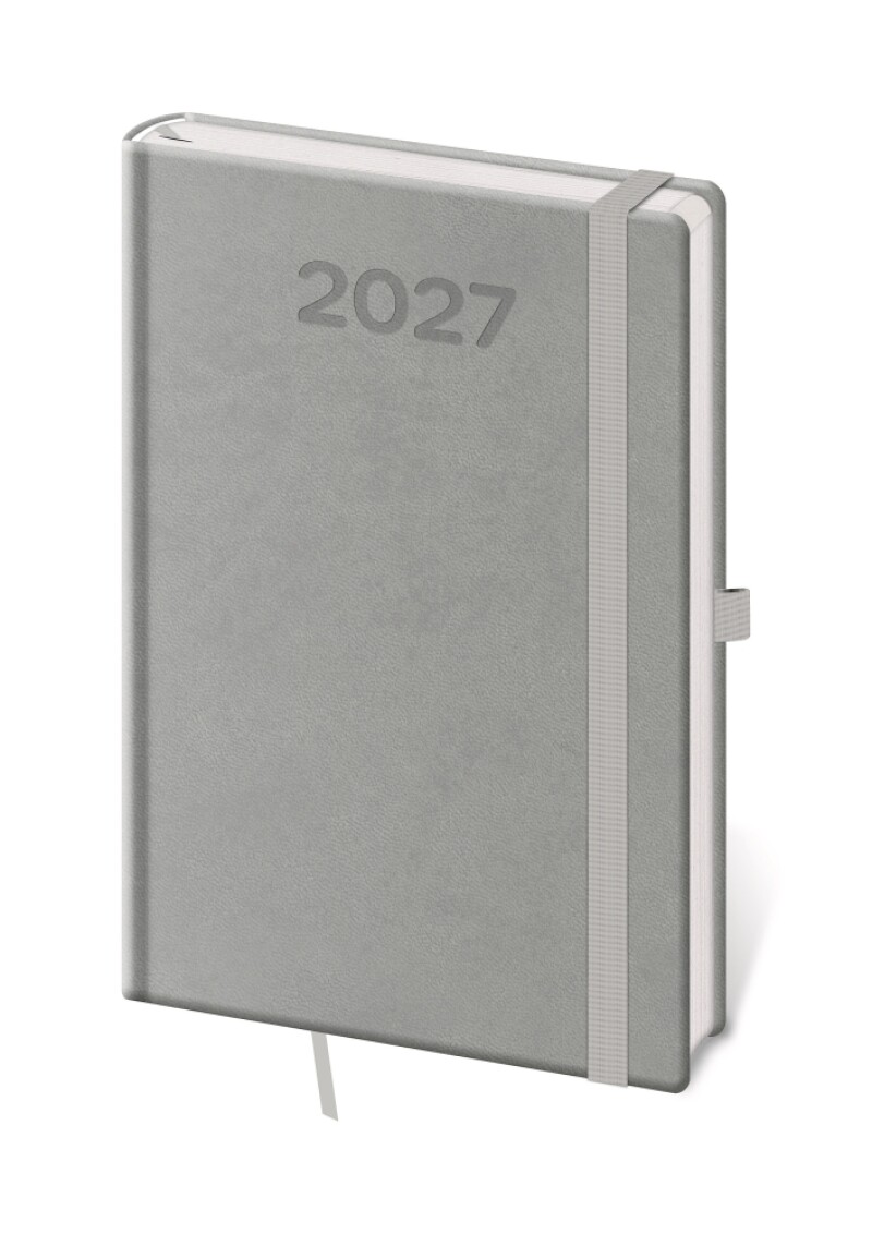 Diář týdenní A5 Print Pop - šedá 2027