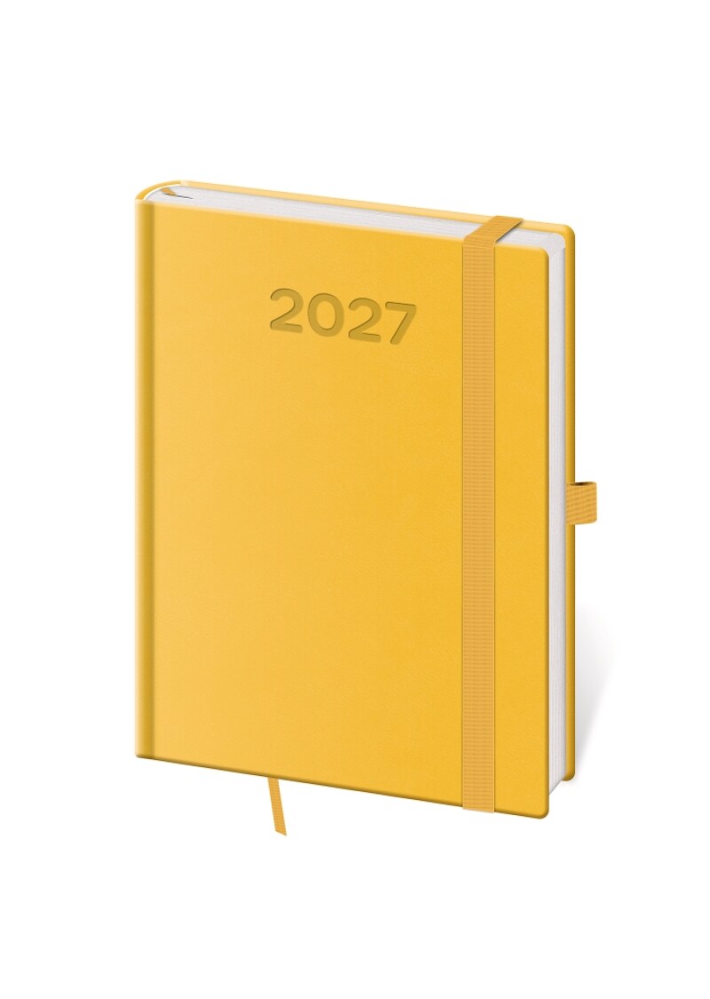 Diář denní B6 Print Pop - žlutá 2027