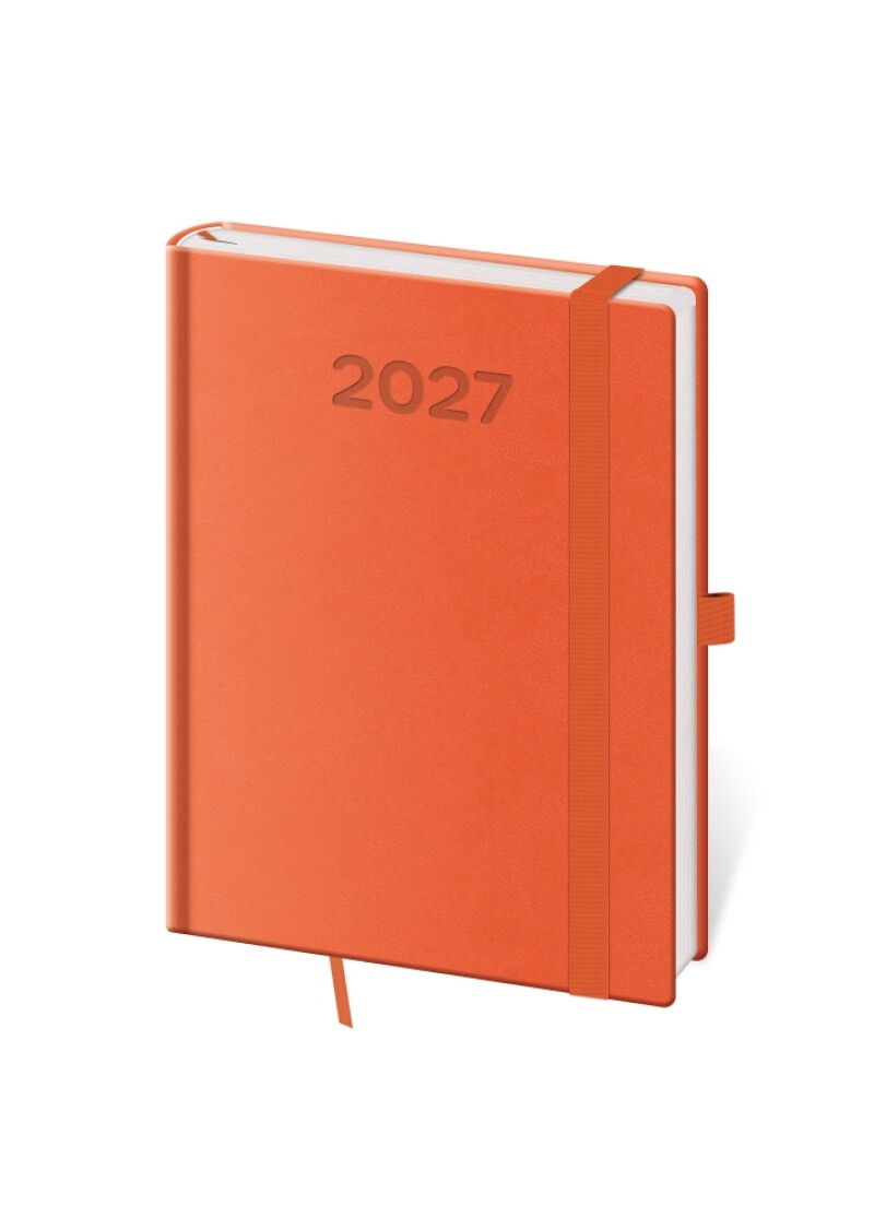 Diář denní B6 Print Pop - oranžová 2027