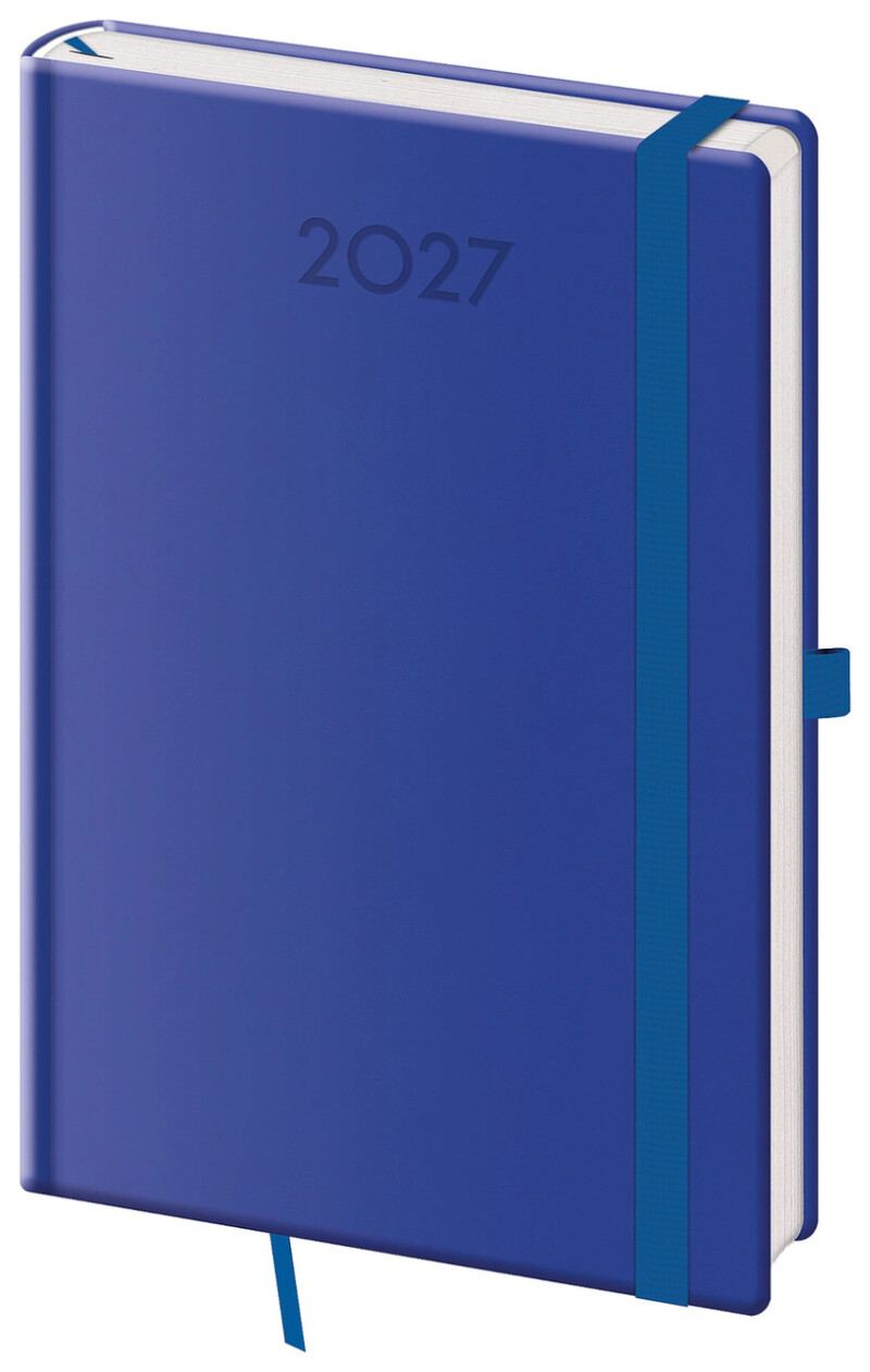 Diár týždenný A5 Print Plus, kráľovská modrá 2027