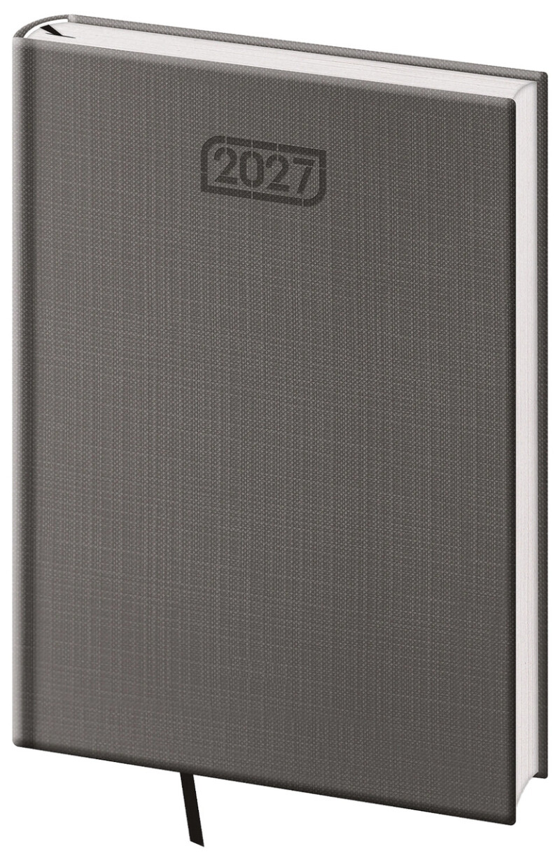 Diár týždenný A5 Zephir - sivý 2027