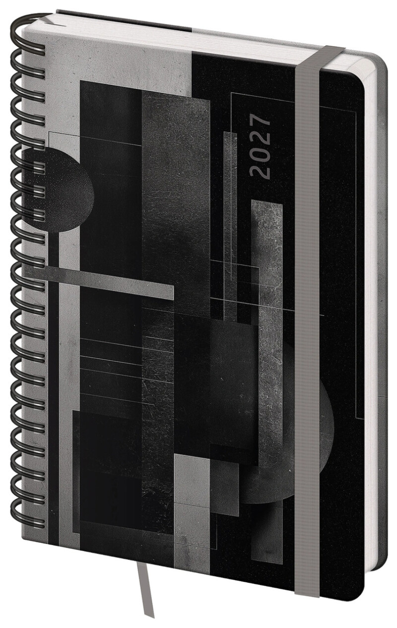 Diár týždenný A5 s poznámkami Twin - Abstract 2027