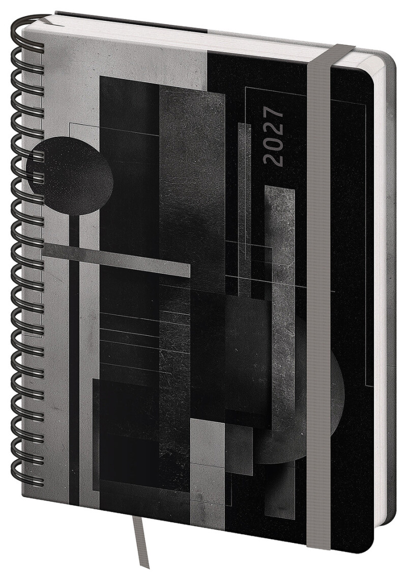 Diár týždenný B6 Twin - Abstract 2027 so špirálovou väzbou