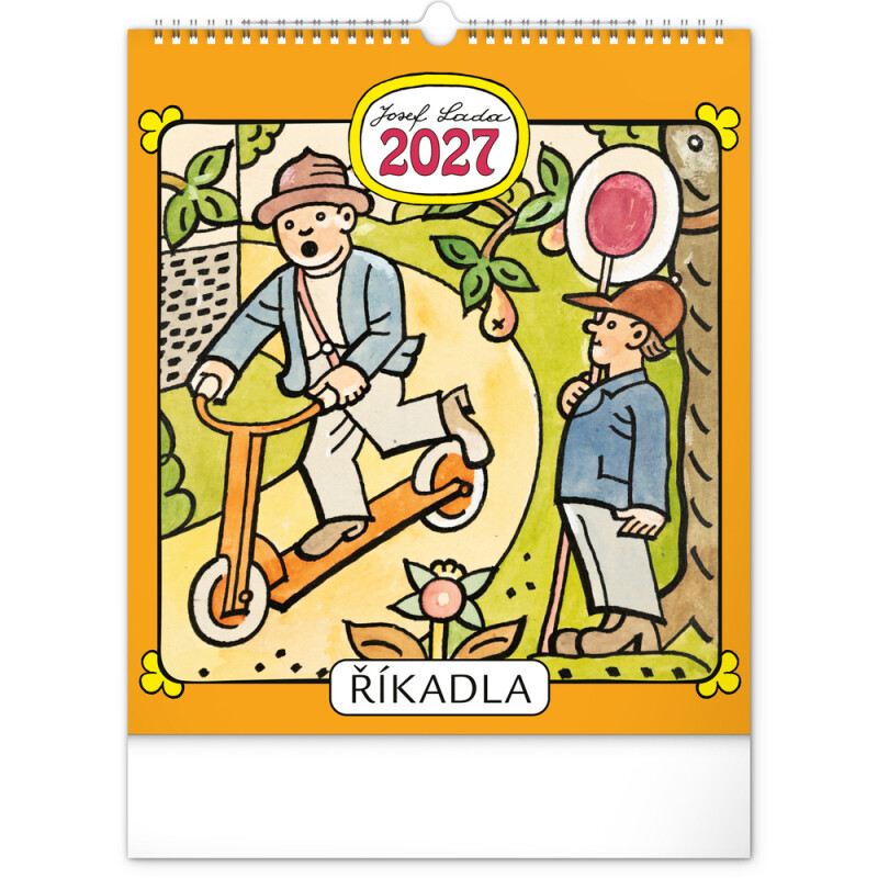 Nástenný kalendár Josef Lada – Riekanky 2027
