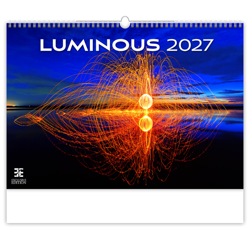 Nástenný kalendár Luminous so špirálovou väzbou 2027
