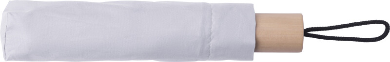 Skládací deštník z RPET, pr. 97cm, bílý