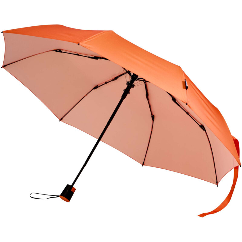 Skladací dáždnik Agnes 21" s automatickým otváraním z Rpet, oranžový