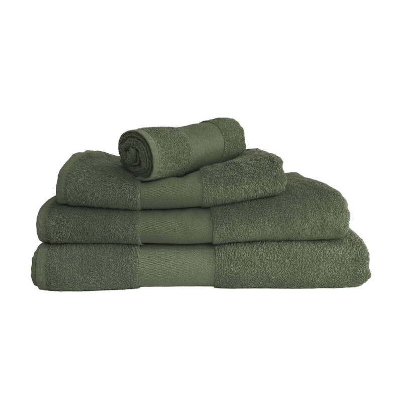 Uterák Olima Classic Towel, 50 × 100 cm, zeleno-hnedý
