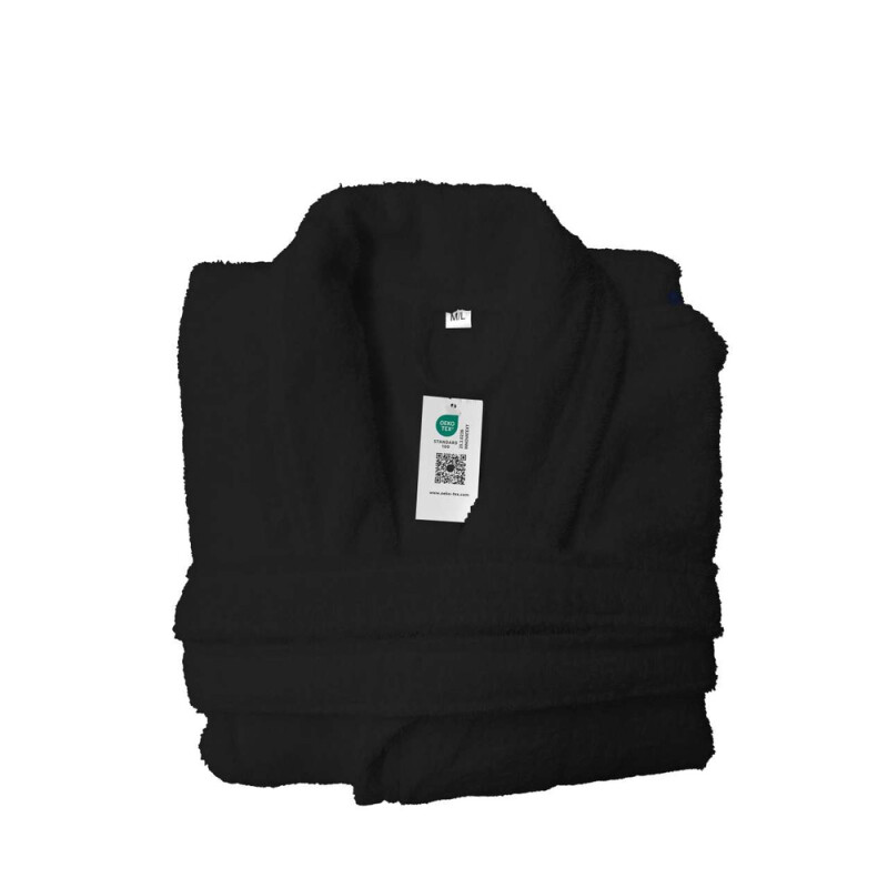 Luxusný župan Olima Terry Bathrobe, veľ. XL/2XL, čierna