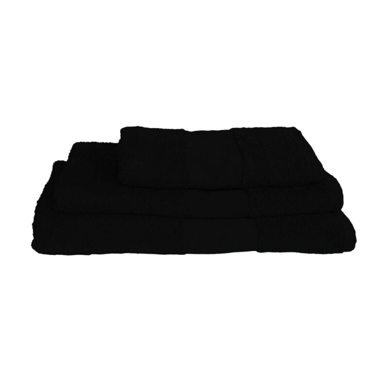 Uterák Olima Basic Towel, 50 × 100 cm, čierna