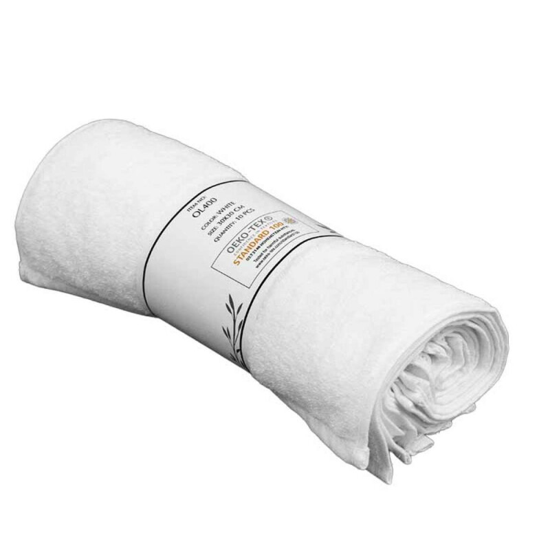 Uterák na ruky a tvár Olima Hotel Quality Hand/Face Towel, 30 × 30 cm, biela