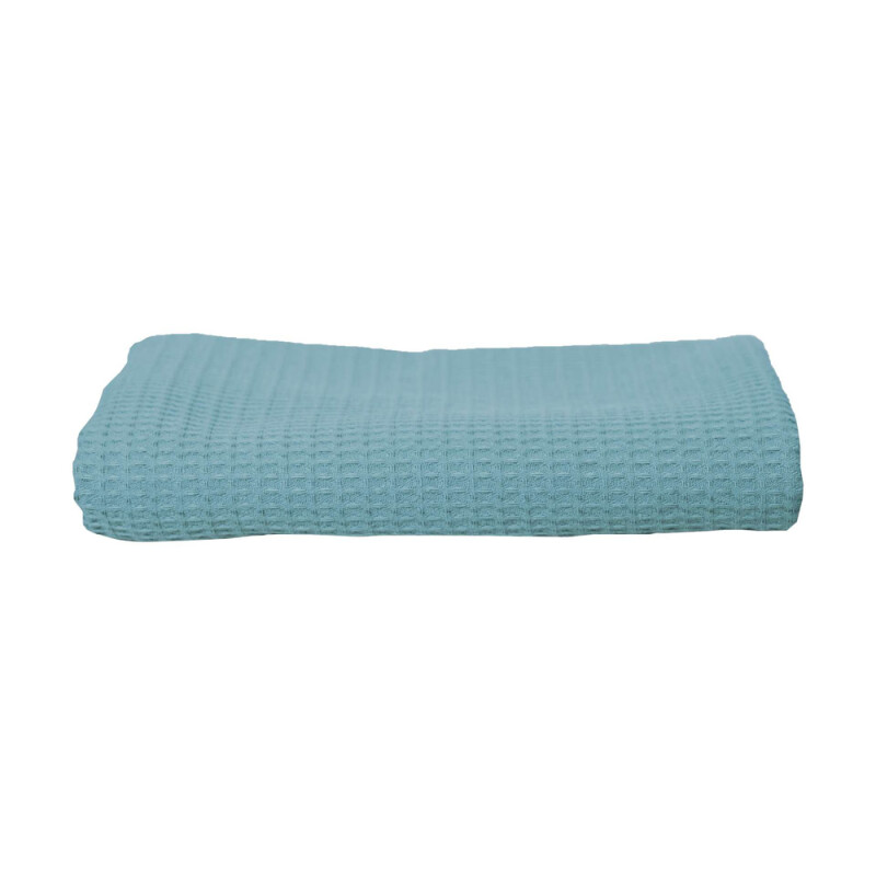 Saunová osuška Olima Sauna Waffle Bath Towel, 70 × 140 cm, svetlomodrá
