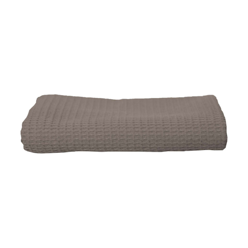 Saunová osuška Olima Waffle Bath Towel, 70 × 140 cm, svetlá sivohnedá