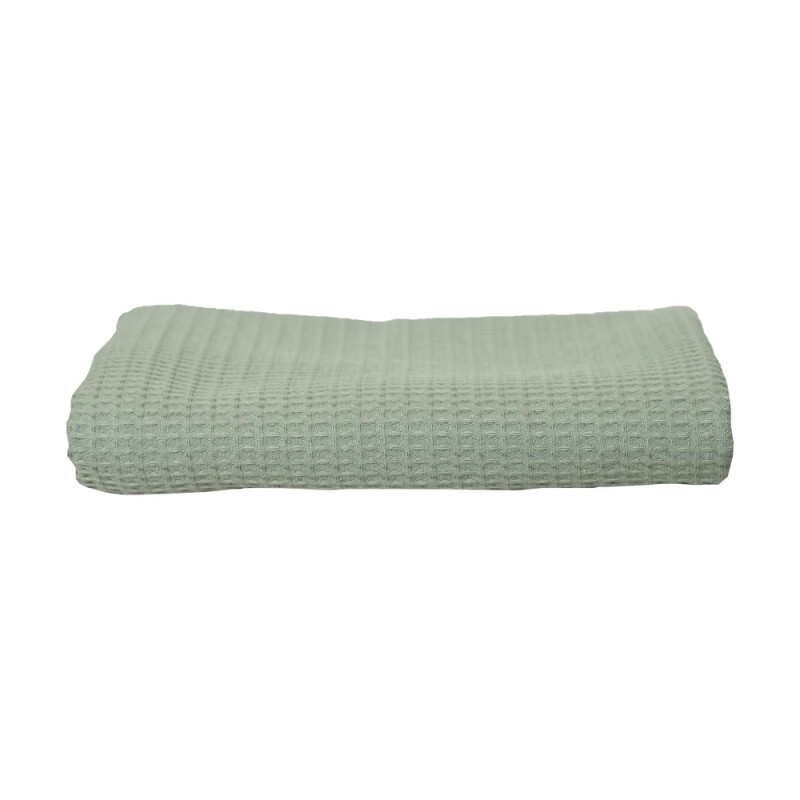 Saunová osuška Olima Sauna Waffle Bath Towel, 70 × 140 cm, jemne zelená