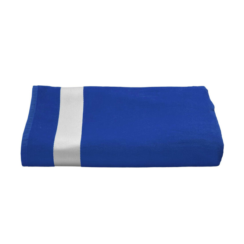 Plážová osuška Olima Velour Beach Bath Towel, kráľovská modrá, 100 × 180 cm