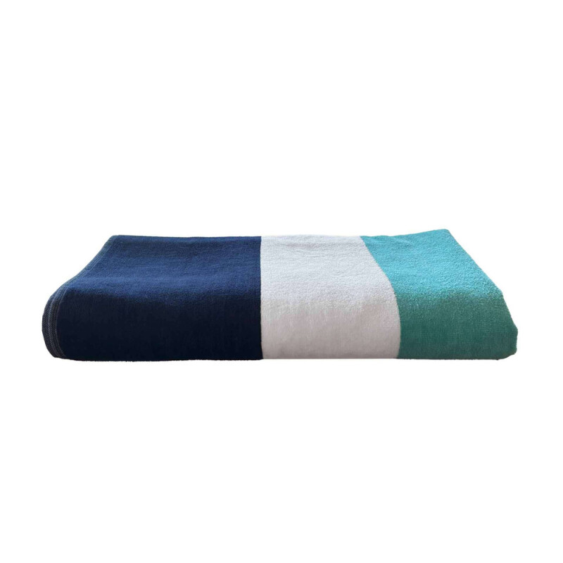 Plážový velúrový uterák Olima „Nautical Stripe”, viacfarebný, 90 × 180 cm