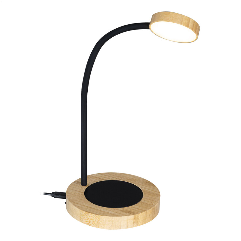Stolná lampa s ohrievačom hrnčekov, svetlohnedá